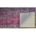 thumbnail image 4 of Feizy Voss Transitional Distressed, Pink/Purple, 1'6" x 1'6" Swatch Stain Fade Resistant Pet & Kid Friendly Casual Oriental Design Carpet for Living Dining Bed Room, 4 of 9
