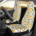 thumbnail image 3 of Haiem Autumn Pumpkins Blooms Printed Car Seat Covers Set of 2, Universal Fit Car Seat Covers,Protective Seat Covers,Comfortable Car Seat Covers, Easy Installation Seat Covers, 3 of 9