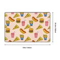 thumbnail image 5 of Area Rugs For Living Room Decor - Hamburger Pizza Coke Anti Slip Throw Washable Rugs 3x5 For Bedroom, Soft Indoor Carpet For Bedroom Living Room 60x39In, 5 of 5