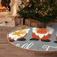 thumbnail image 5 of Lukts Hello Fall Gnomes Print Color Life Christmas Tree Skirt, Winter Holiday Tree Mat Decoration ,Can be Used as A Shawl-48", 5 of 6