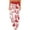 Vermilion, variant on Women's Pajama Pants Sleepwear, Casual Drawstring Elastic Waist Pants, Comfy Straight Yoga Loose Trousers with Love Print,Red,L