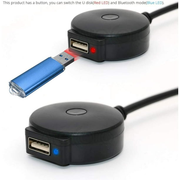 Bluetooth AUX Receiver Cable Adapter for VW Audi A4 A5 A6 Q5 Q7