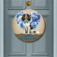 thumbnail image 2 of English Springer Spaniel Proud Dad Happy Father's Day Round Wood Sign Springers Dog Lover Gifts Hanging Wall Home Decor - 02008, 2 of 5
