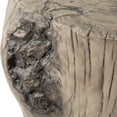 thumbnail image 5 of COSIEST Gray Faux Wood Tree-Trunk Stool, Painted Concrete End Table, 5 of 9