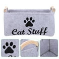thumbnail image 3 of Pet Toy Storage Bin Dog Cat Accessory Felt Basket Organizer Container, 3 of 10