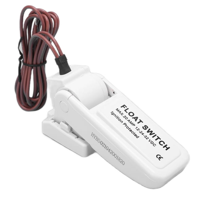 Bilge Pump Float Switch,Float Switch 12‑24‑32V 18AWG Float Switch Bilge Float Switch Superior Craftsmanship