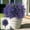 Purple, variant on Outdoor Fall Artificial Plants with Ground Stake, UV Resistant Fake Orange Foliage for Garden Patio Decor