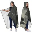 thumbnail image 2 of Vintage Black Cat Wearable Blanket Hoodies for Women Men Adults Cat Lovers Cozy Plush Yellow Eyes Cats Hooded Blankets for Bedding Office Decor Birthday Gifts 50X60 Inch, 2 of 5