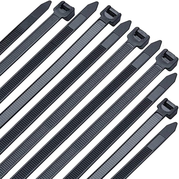 Zip Ties 16 inch Black wire ties 100 per pack Electrical Cable with 60 lbs tensile Strength Suitable for Outdoor Workshop Farms