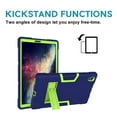 thumbnail image 2 of SOATUTO For Lenovo M10 Plus 2020 2nd Gen Case For Lenovo Tab K10 TB-X6C6F 10.3 " Case DropProof ShockProof Rugged Built in Stand Case With HD Clear Tempered Glass Screen Protector - Navy+Green/1 Pcs, 2 of 5
