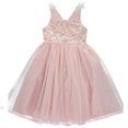 thumbnail image 4 of Bonnie Jean Girls 7-16 Embroidered Mesh Pearl Accent Dress, 4 of 4