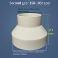 thumbnail image 5 of ABS Vent Pipe Reducing Adapter Suitable For Duct Fan Hot And Cold Vents, 5 of 5