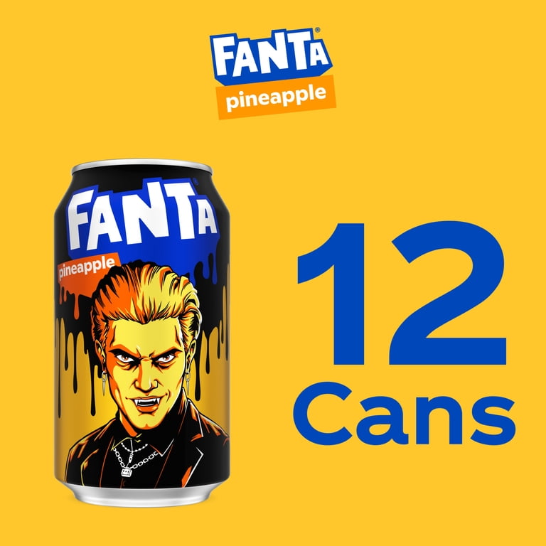 Fanta Pineapple Soda, 12 fl oz Cans, 12 Pack photo 3