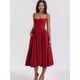 thumbnail image 4 of Vestido de verano 2024 para mujer, estilo retro, estilo palacio, sin tirantes, rojo, 4 of 5
