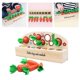 thumbnail image 5 of Juguete de madera ños pequeños de 1 2 3 años de edad-juguetes Montessori de desarrollo ños y niñas, juguetes educativos de de - Con gusanos Sunnimix cubo de clasificación de forma, 5 of 7