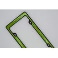 thumbnail image 6 of Creathome 3D Shining and Neon License Plate Frame from Pure Zinc Alloy Metal Perfect Plate Holder, Matt Black with Green Glitter, 6 of 8