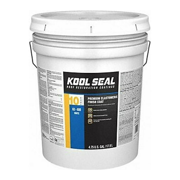 Kool Seal Elastomeric Roof Coating, 4.75 gal, Pail, White KS0063600-20
