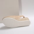 thumbnail image 4 of Wedges Shoes for Women Open Toe Ankle Strap Platform Dressy Casual Sandals Travel Slides Rose Gold 7.5(40), 4 of 9