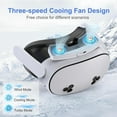 thumbnail image 4 of Facial Interface Cooling Fan for Meta Quest 3S Accessories, Soft PU Leather & Ice Silk Cotton Face Pad Compatible with Oculus Quest 3S, Adjustable Fan to Relieve Lens Fogging, 4 of 7