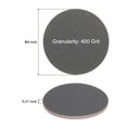 thumbnail image 2 of Uxcell 30pcs 400 Grit Sanding Sponge 3.85 Inch Hook and Loop Sanding Disc Wet/Dry, 2 of 5