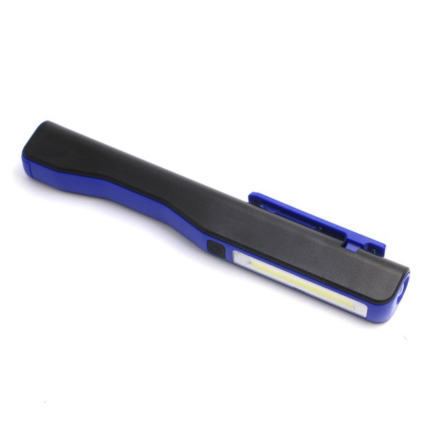 Pluma de trabajo Toystoory Luz COB LED Ajustable IPX4 Inspección a prueba de agua Linterna de trabajo Lámpara de clip de iluminación acoplable de Ropa Deportiva Zapatos Azul OD002462-02B