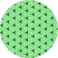 thumbnail image 1 of Ahgly Company Indoor Round Patterned Stoplight Go Green Area Rugs, 6' Round, 1 of 6