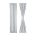 thumbnail image 3 of JIUZHEN French Door Curtain- Thermal Insulated Doorway Blackout Curtain with Rod Pocket for Kitchen/Patio Doors，1 Curtain Panel with Tieback, 25 X 72 Inches Long, Grayish White, 3 of 6