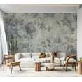 thumbnail image 5 of Floral Wallpaper Wall Mural - Grey Garden, 5 of 5