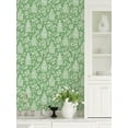 thumbnail image 4 of Nuwallpaper Green Danson Peel & Stick Wallpaper, 4 of 4