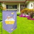 thumbnail image 3 of Wukai Corgi Washing in Bathtub Print Garden Flag 12.5x18 Inch Double Sided Sun-resistant Rain-resistant, Wrinkle-resistant Colorfast(Only Flag), 3 of 7