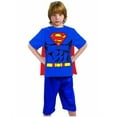 thumbnail image 2 of Childs Superman Justice League T-Shirt Mask and Cape Costume Boys Large 12-14, 2 of 2