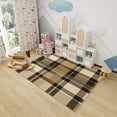 thumbnail image 3 of Buffalo Check Area Rug - 4x6 ft - Multicolor Buffalo Plaid - Indoor - Modern - High Pile - Machine Made - Water Resistant - Non Slip - Stain Resistant - Foldable, 3 of 7