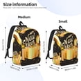 thumbnail image 2 of Balery Happy New Year 2025 C Mochila Clásica Impresa Básica para Viaje, Mochila Escolar Resistente al Agua, Mochila de Lona con Correas Ajustables-Medium, 2 of 5