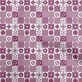 thumbnail image 1 of oneOone Georgette Viscose Purple Fabric Geometric Sewing Craft Projects Fabric Prints By Yard 42 Inch Wide, 1 of 4