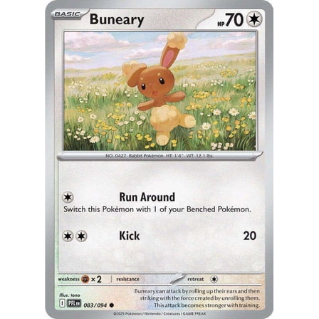 Pokemon Phantasmal Flames Common Buneary #83