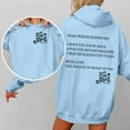 thumbnail image 5 of WENWU Womens Hoodie Long Sleeve Pullover Sweatshirts for Women Cute Hoodies Light Blue Hooded Sweatshirt Fall Hoodies Workout Wear, 5 of 7