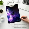 thumbnail image 5 of Coolnut Purple Butterfly Clipboard, Acrylic Standard A4 Letter Size Clip Board with Low Profile Clip for Office, Classroom, Doctor, Nurse and Teacher, 12.5"x9", 5 of 7