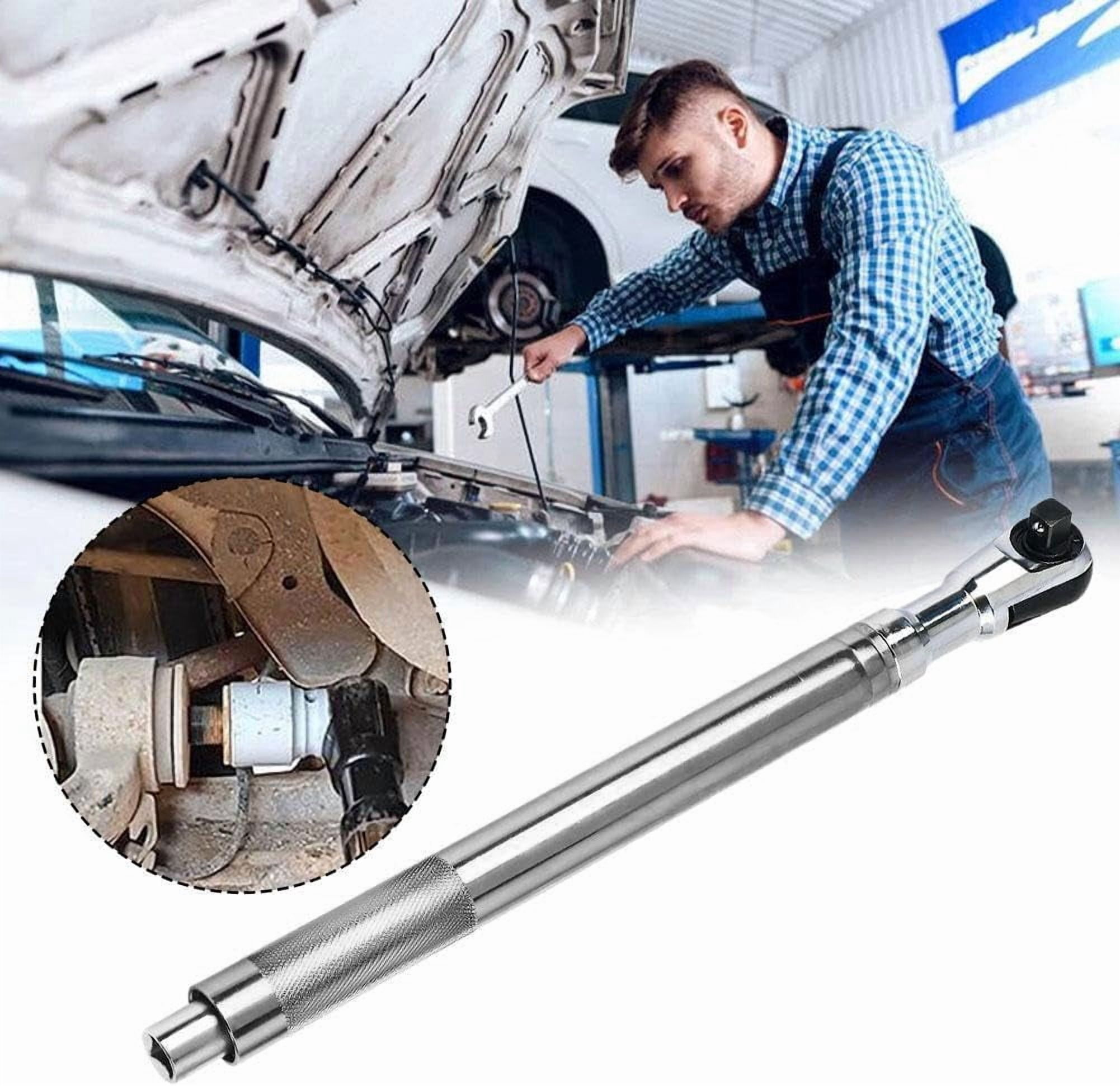 1/2 inch drive, 15.4-inch eccentric sleeve extension rod, suitable for impact wrenches, ultra-thin tools, suitable for narrow engine compartments and hard-to-reach areas, (heavy-duty)