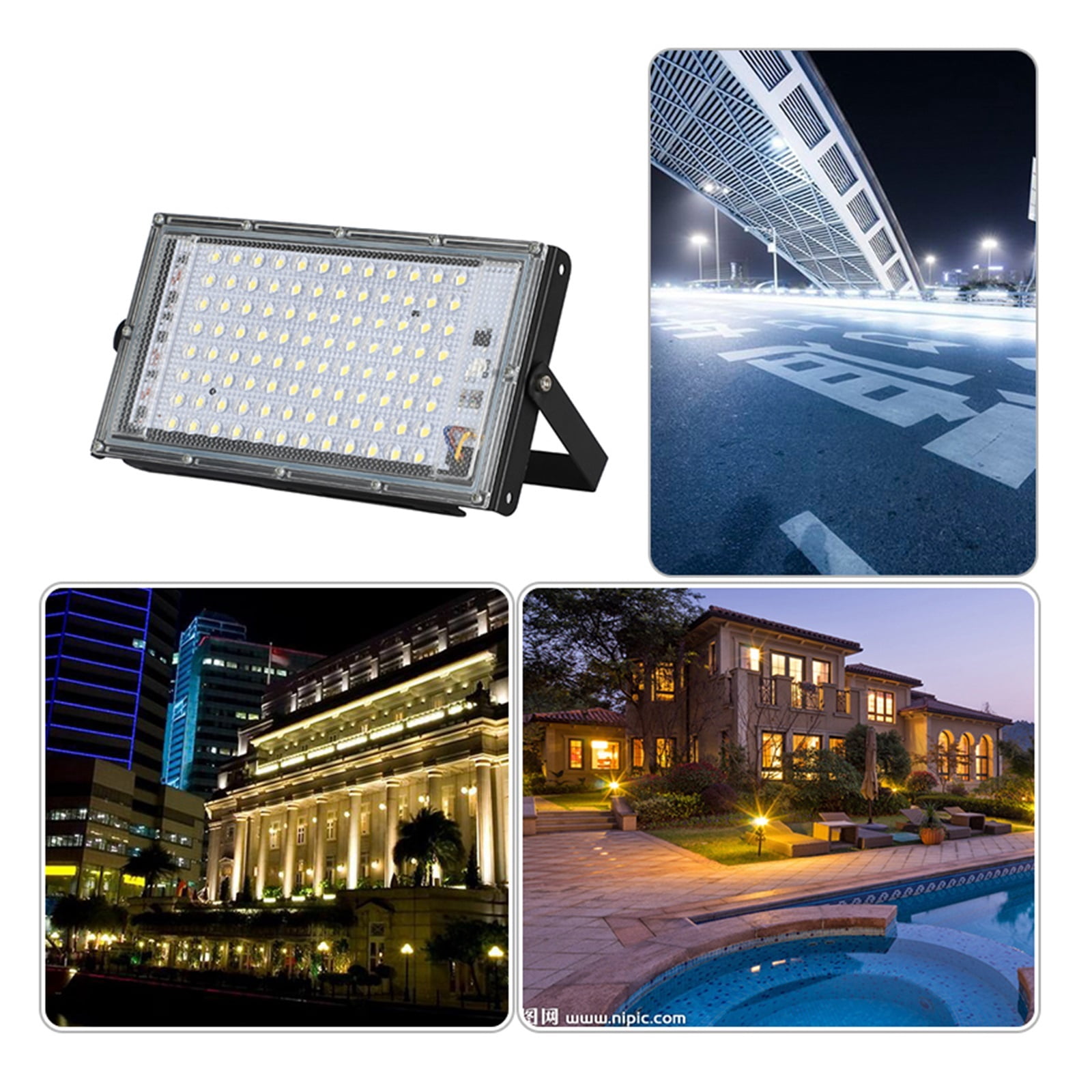 50W 100W Waterproof IP65 LED Flood Light AC Spotlight Outdoor Garden Lighting Led Reflector Cast Light Floodlights ,Multifunctional Lighting