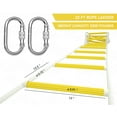 thumbnail image 3 of ISOP Emergency Ladder Fire Escape 4 Story Homes | Safety Ladder with Spring Hooks & Safety Cord | 32 ft, 3 of 11