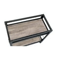 thumbnail image 2 of ACME Jorgensen Rectangular Wooden Serving Cart with 2 Shelves in Black, 2 of 27