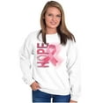 thumbnail image 4 of Hope Breast Cancer Awareness Warrior Women Plus Size Crewneck Sweatshirt Brisco Brands 5X, 4 of 5