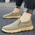 thumbnail image 2 of Casual Shoes for Men,Mens Canvas Espadrilles Summer Shoes On Classic Flat Espadrilles Rubber Bottom,Canvas Court Sneakers(Size:9), 2 of 9