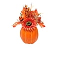 thumbnail image 2 of Pre Assembled Artificial Pumpkin Fall Centerpiece, Non Wilting Fade Resistant Weighted Base Table Arrangement, Warm Seasonal Decor For Dining Mantel Halloween Thanksgiving Home Styling, 2 of 6