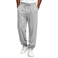 thumbnail image 3 of Urbanix Men's Sweatpants Fashion Casual Fleece Joggers Pants Winter Warm Baggy Elastic Waist Drawstring Athletic Sweatpants, 3 of 5