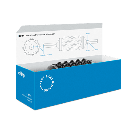 Chirp Rolling Percussion Massager - Black