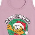 thumbnail image 3 of Garfield - Happy Holidays Wreath - Women's Racerback Tank Top, 3 of 5