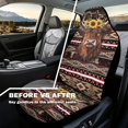 thumbnail image 3 of Uorisanigo Aztec Highland Cow Car Front Seat Covers Waterproof Car Seat Cover for Front Seat Set of 2 Removable Automotive Accessories Elastic Fabrics Universal Fit Most Cars,SUV, Trucks, 3 of 7