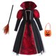 thumbnail image 1 of Disfraz de Halloween para niñas, gótico, demonio, reina malvada, vampiro, fiesta de carnaval, ropa de cosplay, vestido largo con tutú de bruja de lujo, 1 of 5