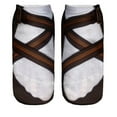 thumbnail image 1 of Multicolor Stockings 3D Pattern Manicure Print Socks Funny Hidden Running Socks Women Personalized, 1 of 3